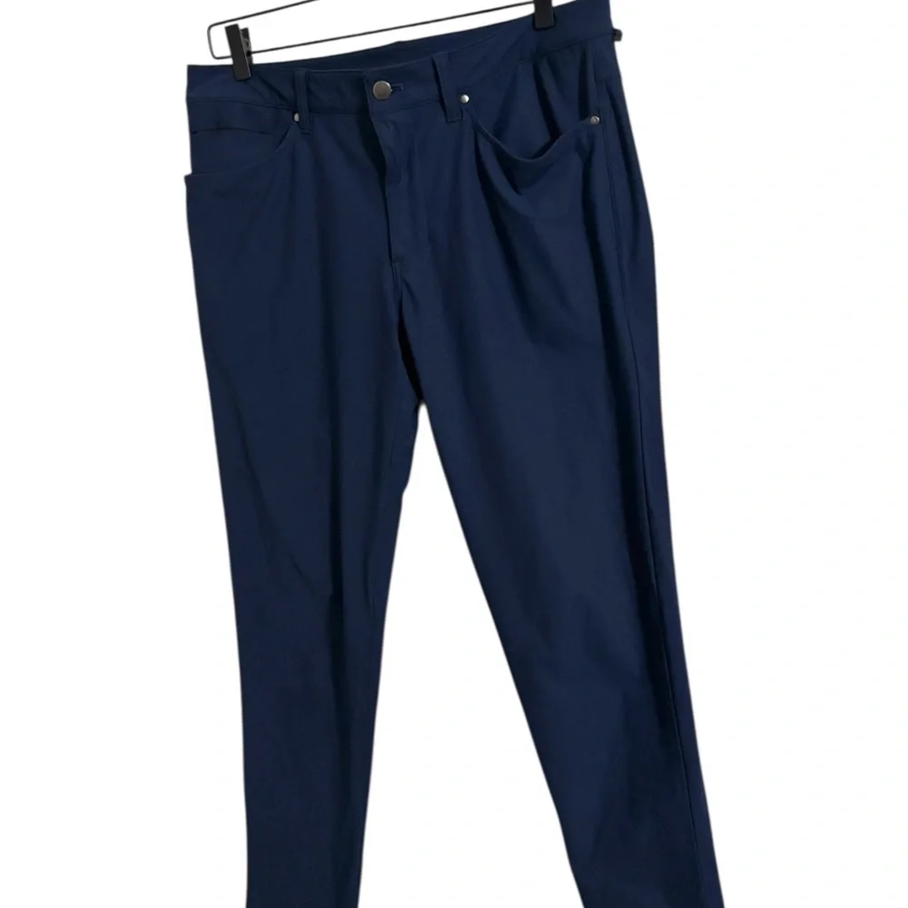 Lululemon ABC Slim Fit Navy Blue Men’s Pants Size 32 - Picture 2 of 9